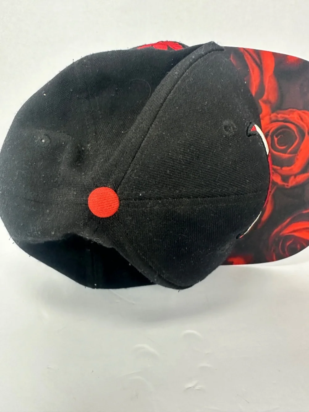 Adidas Chicago Bulls NBA Snapback Hat with Red Rose Graphic Brim